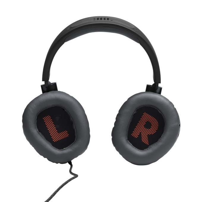 JBL Quantum 100 - Black - Wired over-ear gaming headset with flip-up mic - Detailshot 3 image number null